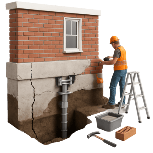 Ремонт фундамента в СПб